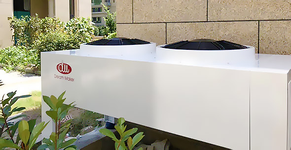 热泵系统别墅项目安装展示