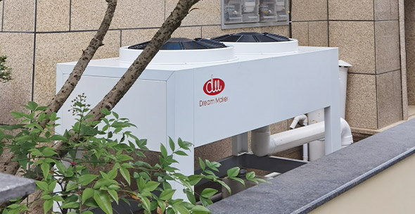 热泵系统别墅项目安装展示