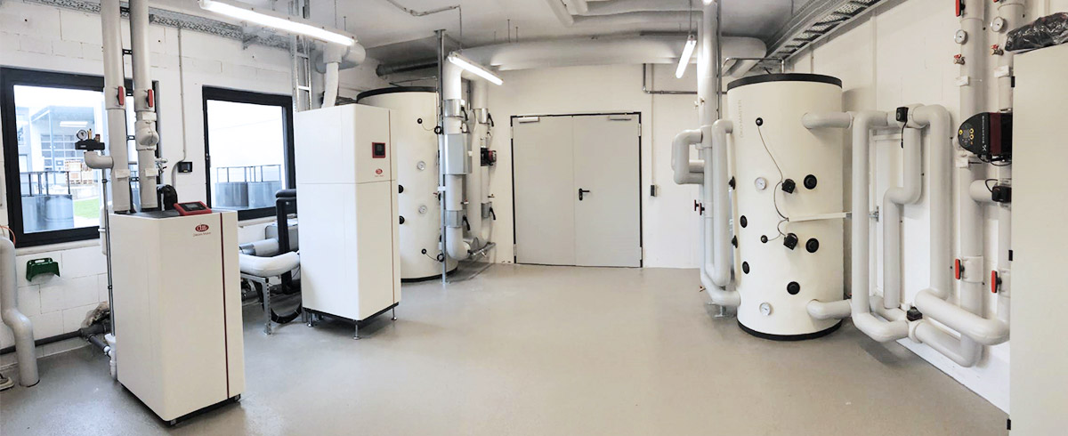 热泵系统别墅项目安装展示