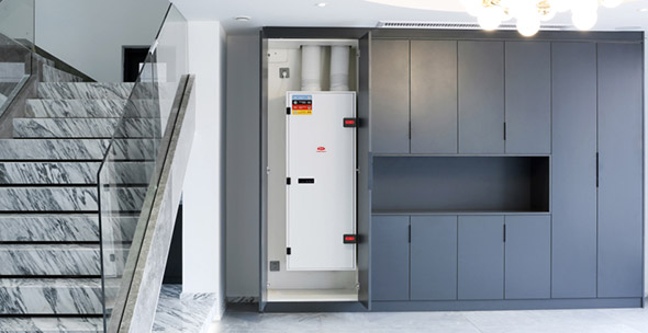 新风系统别墅项目安装展示