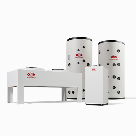 ."空调地暖生活热水一体机