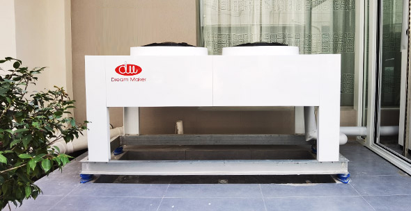 热泵系统别墅项目安装展示