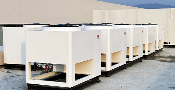 热泵系统别墅项目安装展示