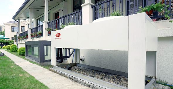 热泵系统别墅项目安装展示