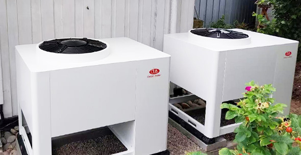 热泵系统别墅项目安装展示